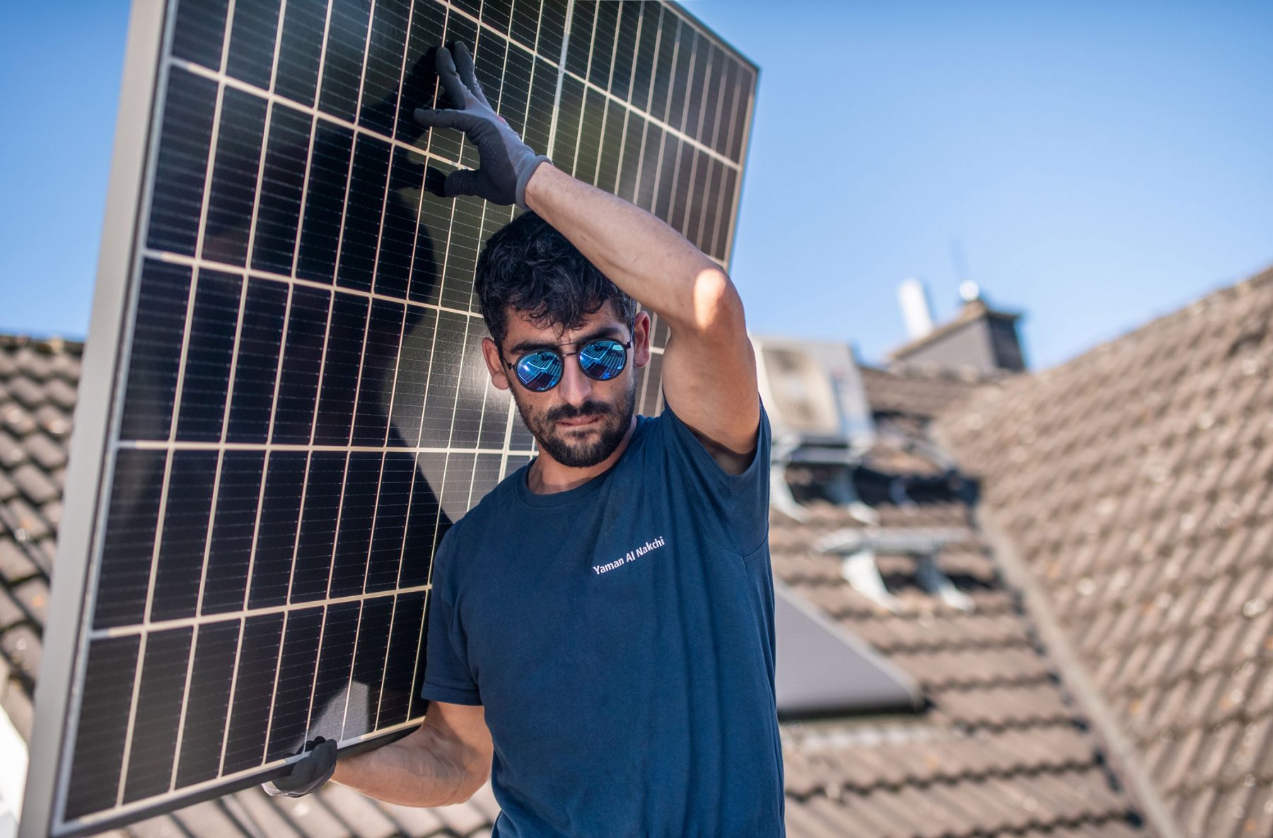 Montage einer Photovoltaik-Anlage